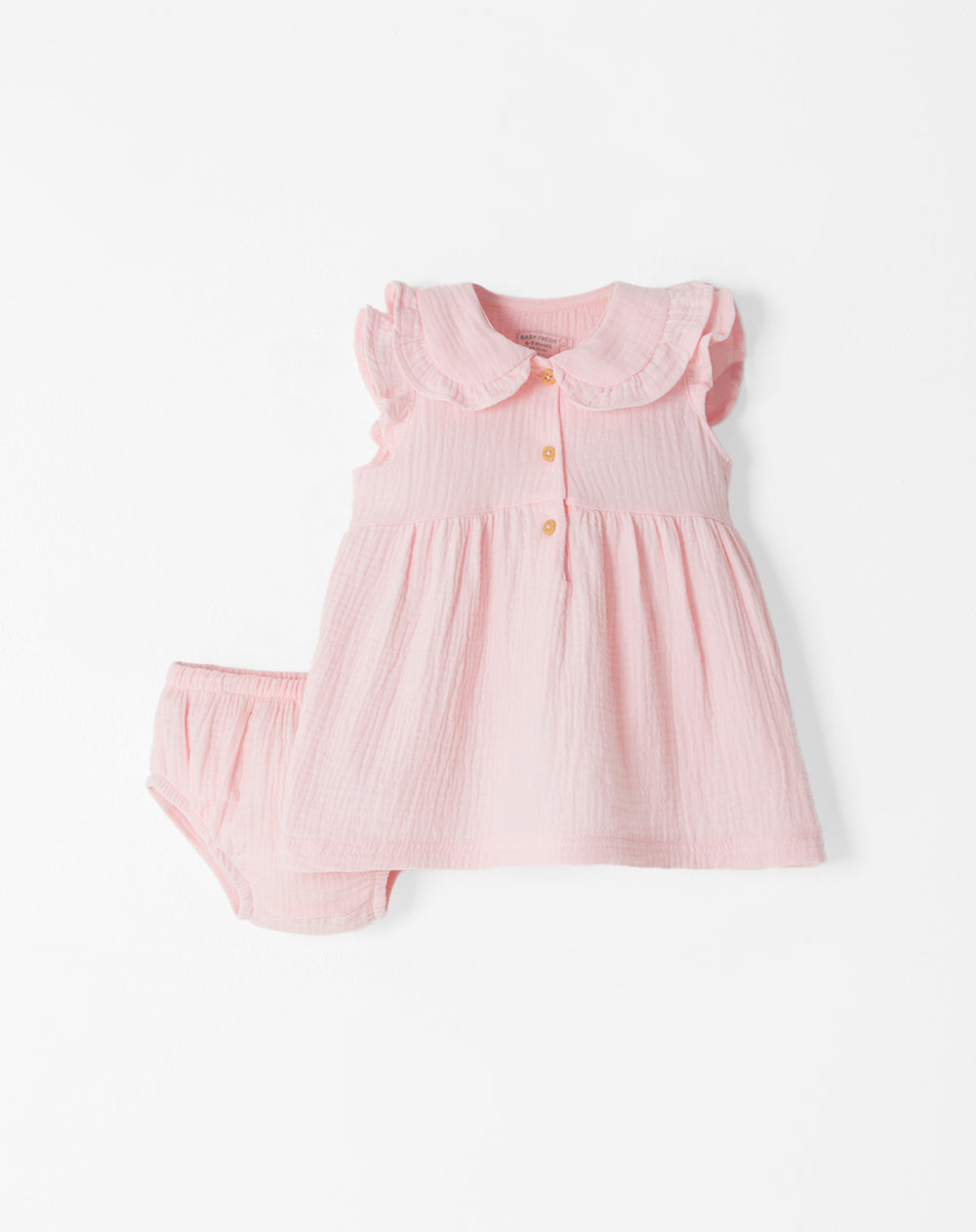 Vestido medio rosado