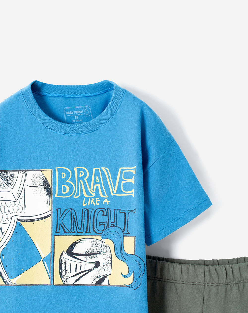 Conjunto camiseta + bermuda algodón niño