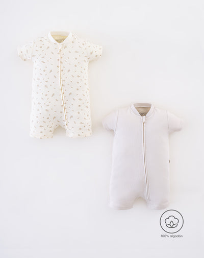 2 pijamas regular fit manga corta surtida