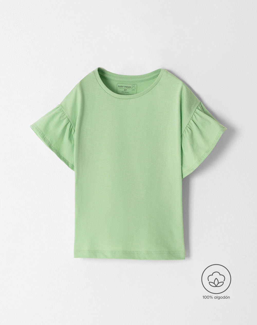 Camiseta regular fit manga corta verde