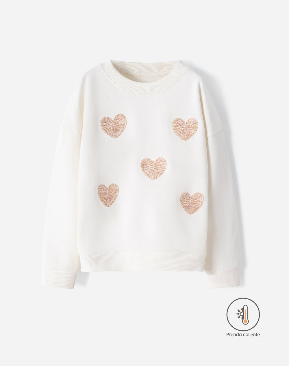 Buzo loose fit crema