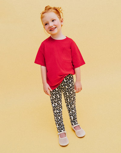 Legging tiro medio estampado niña