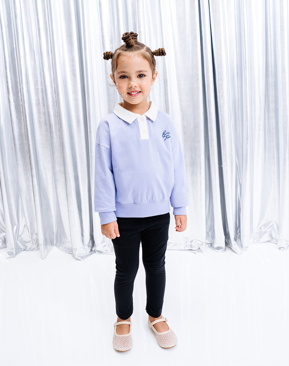 Legging tiro medio negro niña