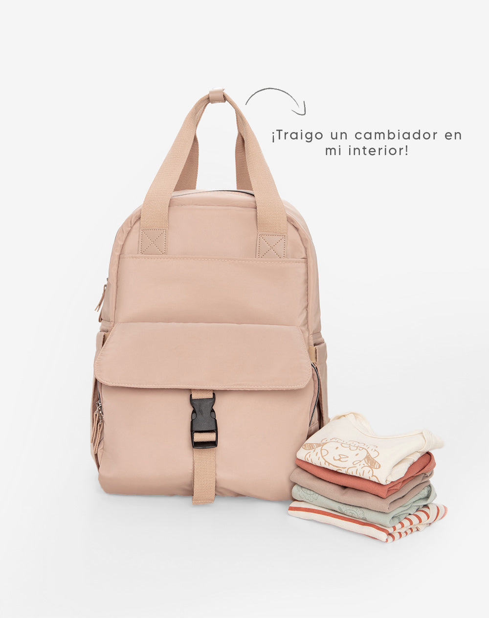 Pañalera beige