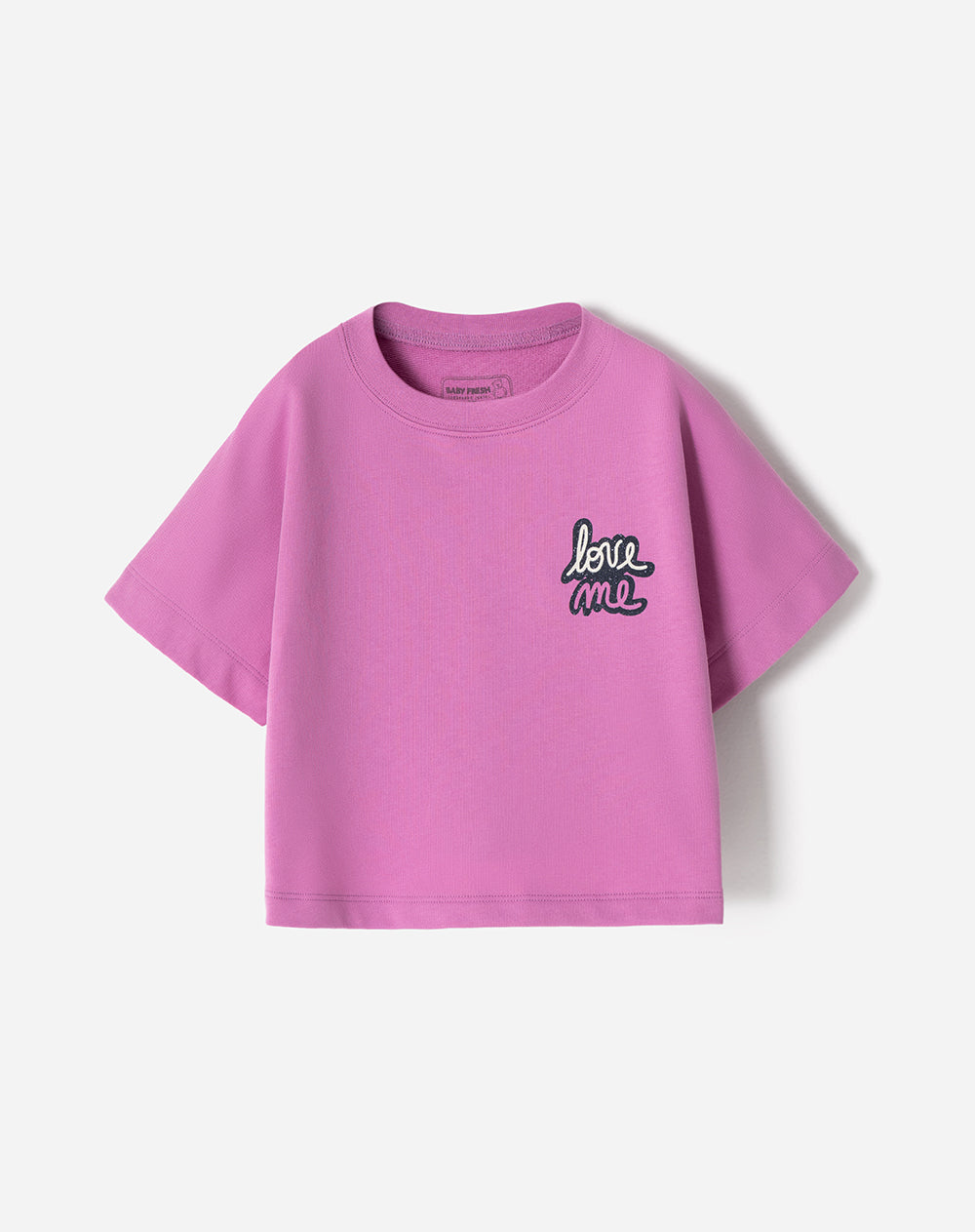 Camiseta algodón fucsia niña