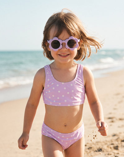 Gafas de sol flor filtro UV400 lila