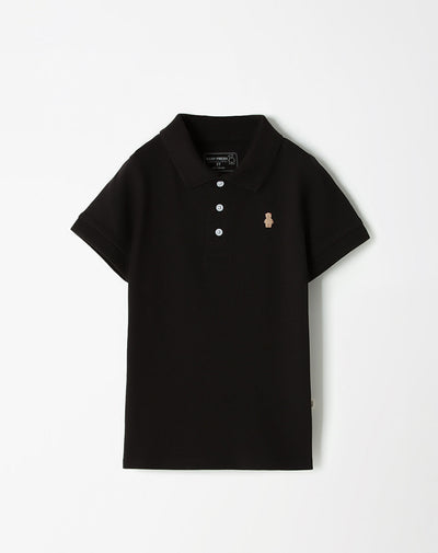 Polo regular fit negra
