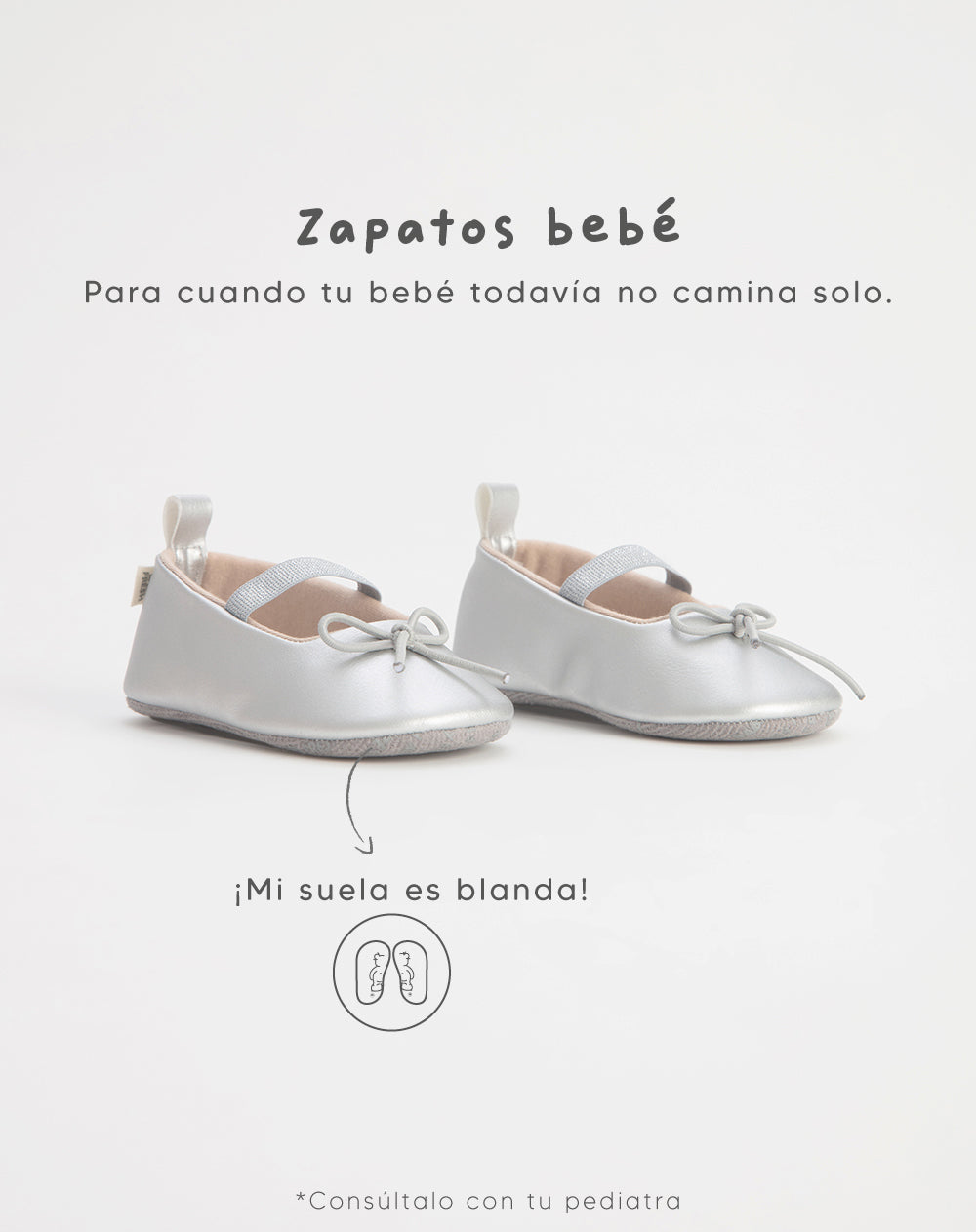 Baletas plateadas