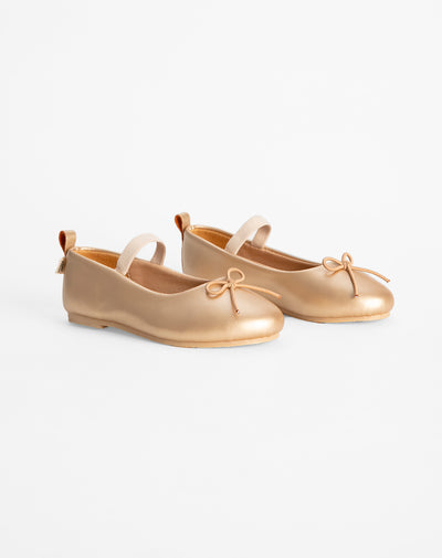 Zapatos baleta dorado