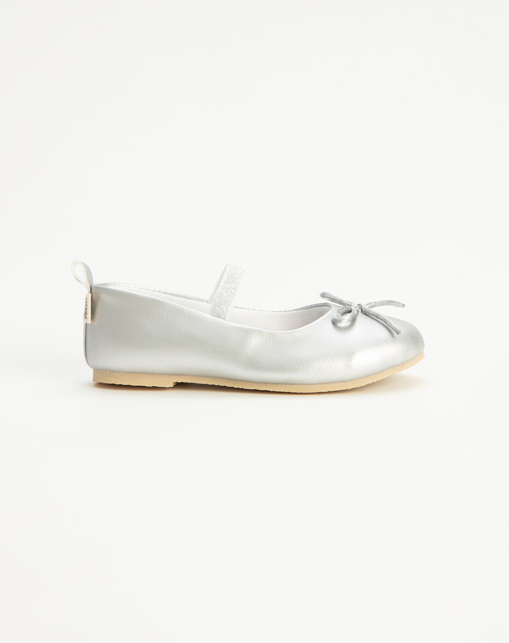 Zapatos baleta plateado
