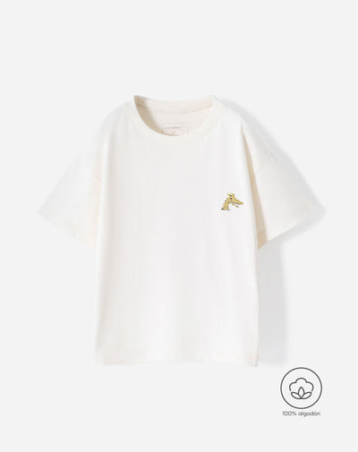 Camiseta oversize algodón estampada niño