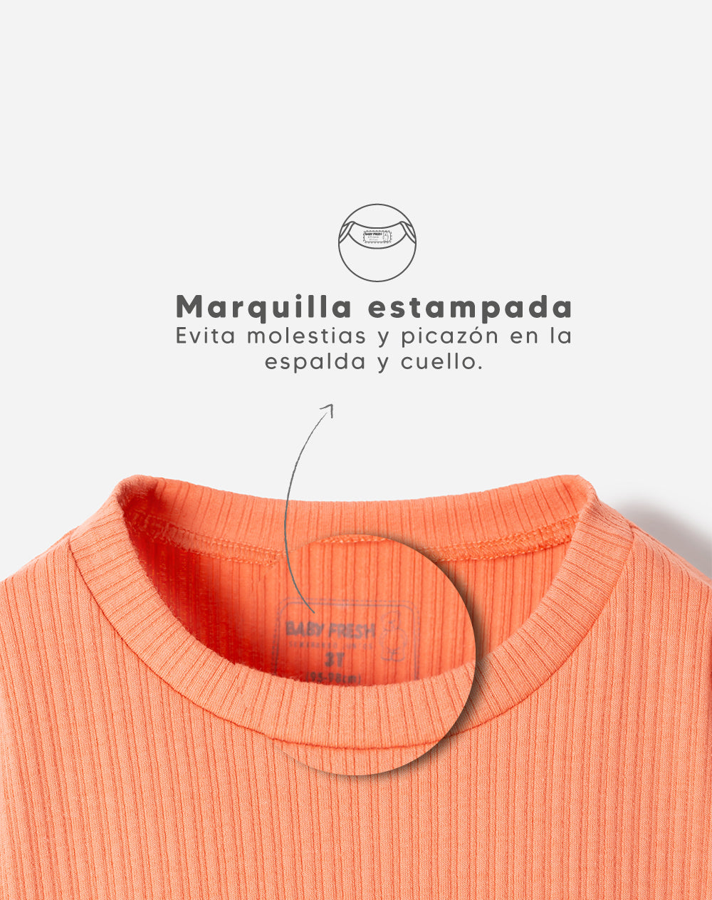 Conjunto camiseta + short coral niña