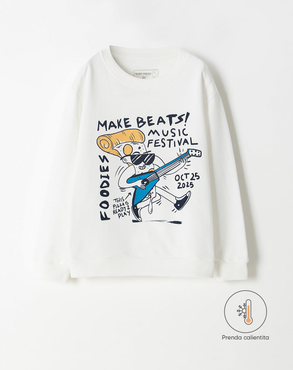 Buzo regular fit blanco