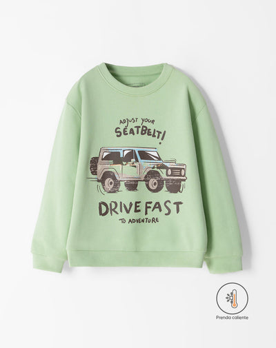 Buzo regular fit verde