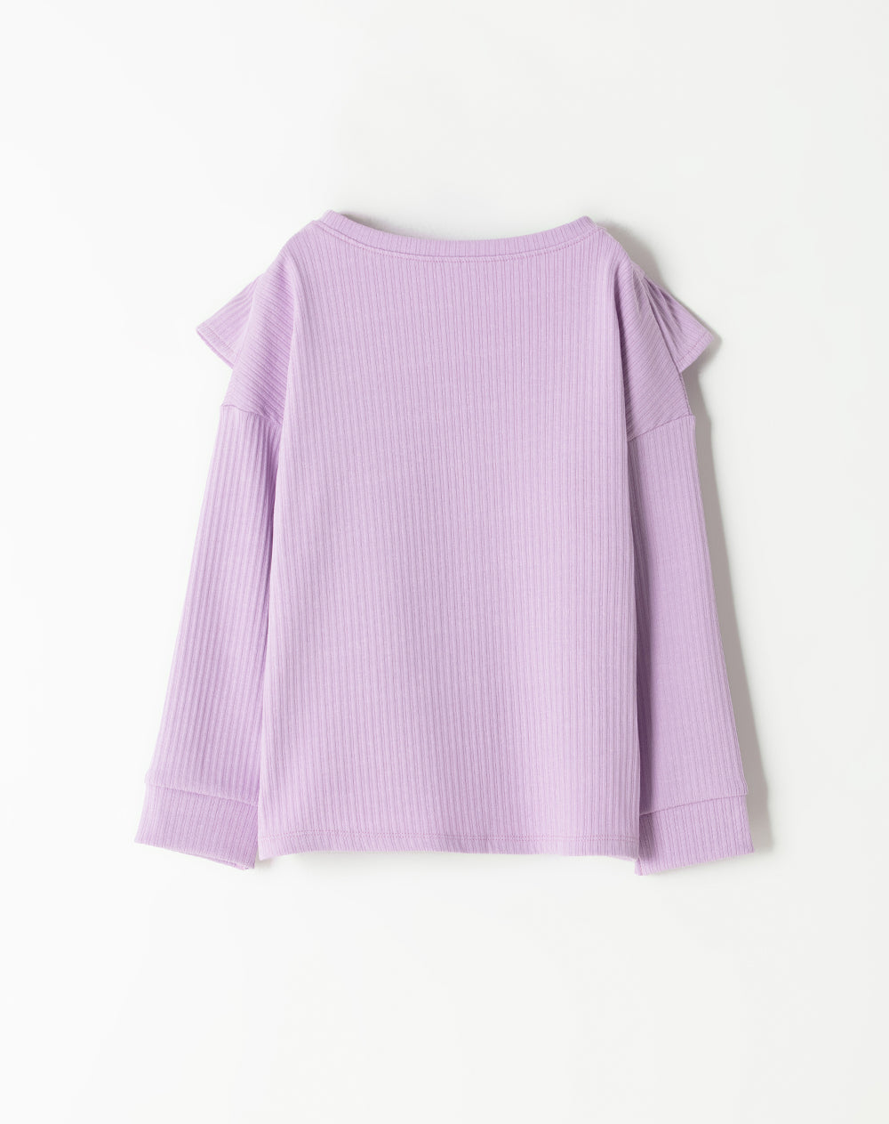 Camiseta regular fit manga larga lila