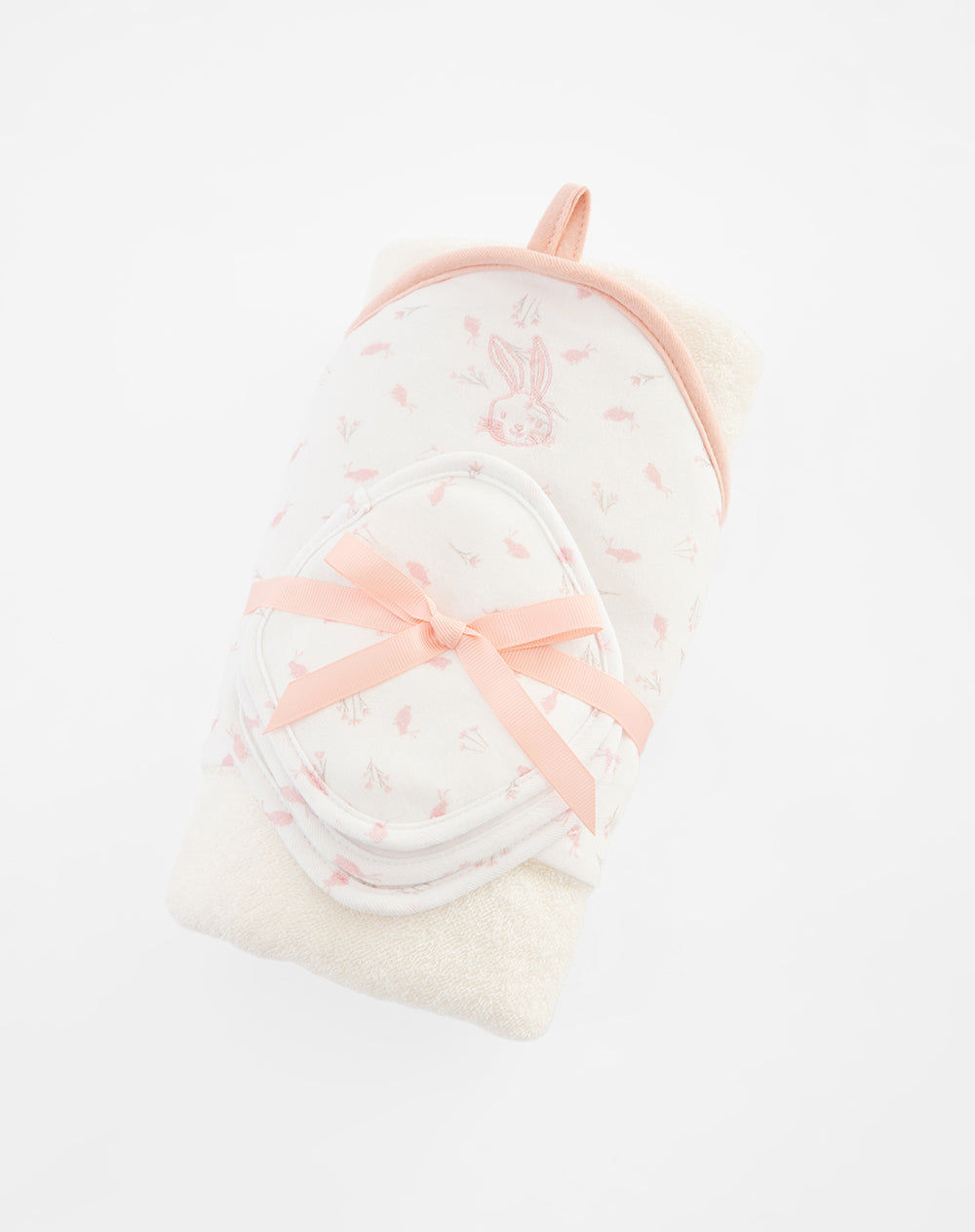 Set de 4 toallas blanco estampado