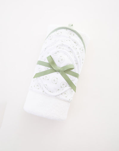 Toalla blanco estampado