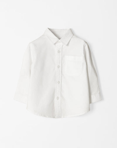 Camisa oversized fit manga larga blanca