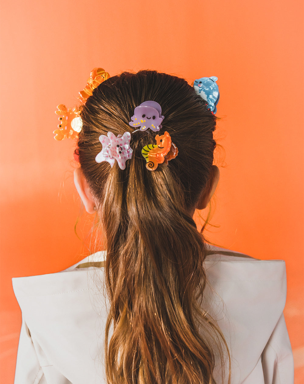 Pinzas para el cabello pack x6unds surtido