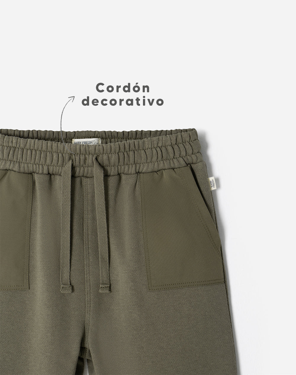 Jogger regular verde niño