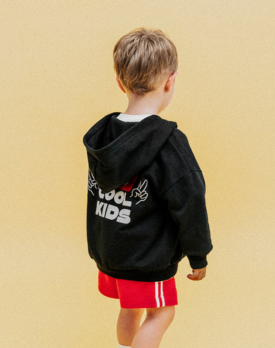 Chaqueta oversize negra niño