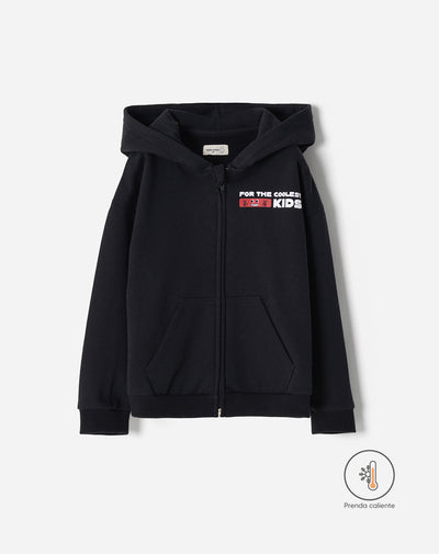 Chaqueta oversize negra niño