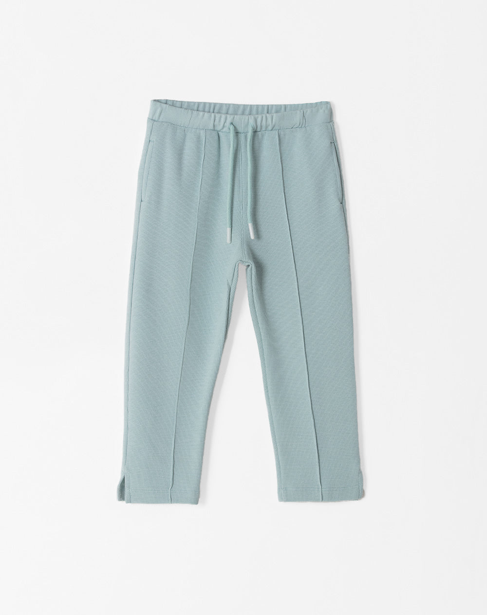 Pantalón regular fit tiro medio azul