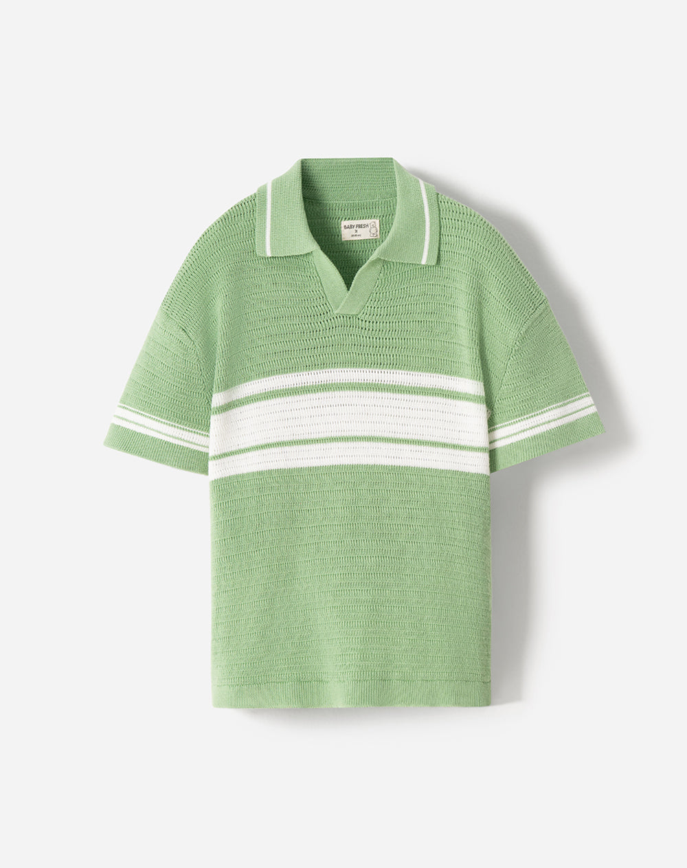 Polo regular verde niño