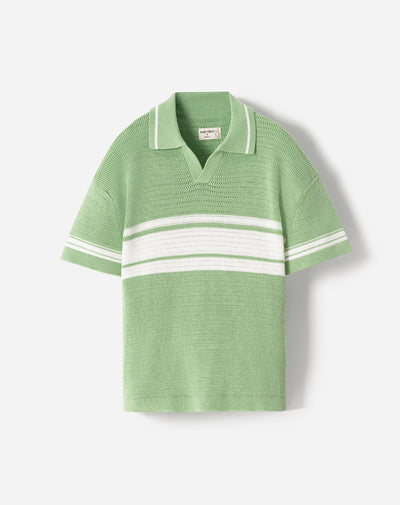 Polo regular verde niño