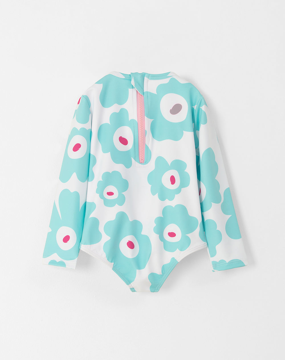 Vestido de baño azul estampado