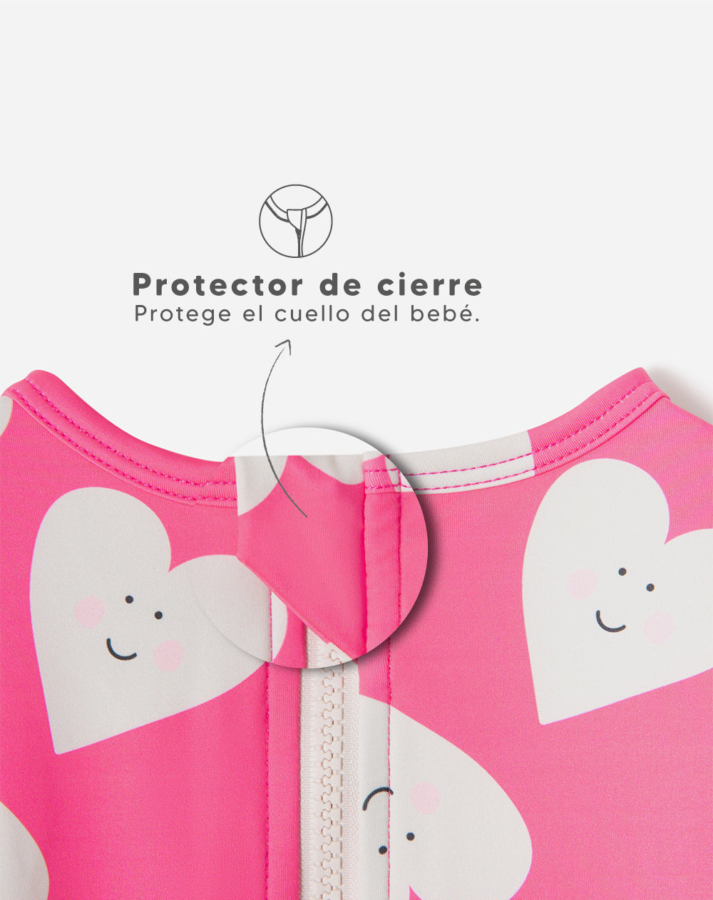Vestido de baño rosado estampado
