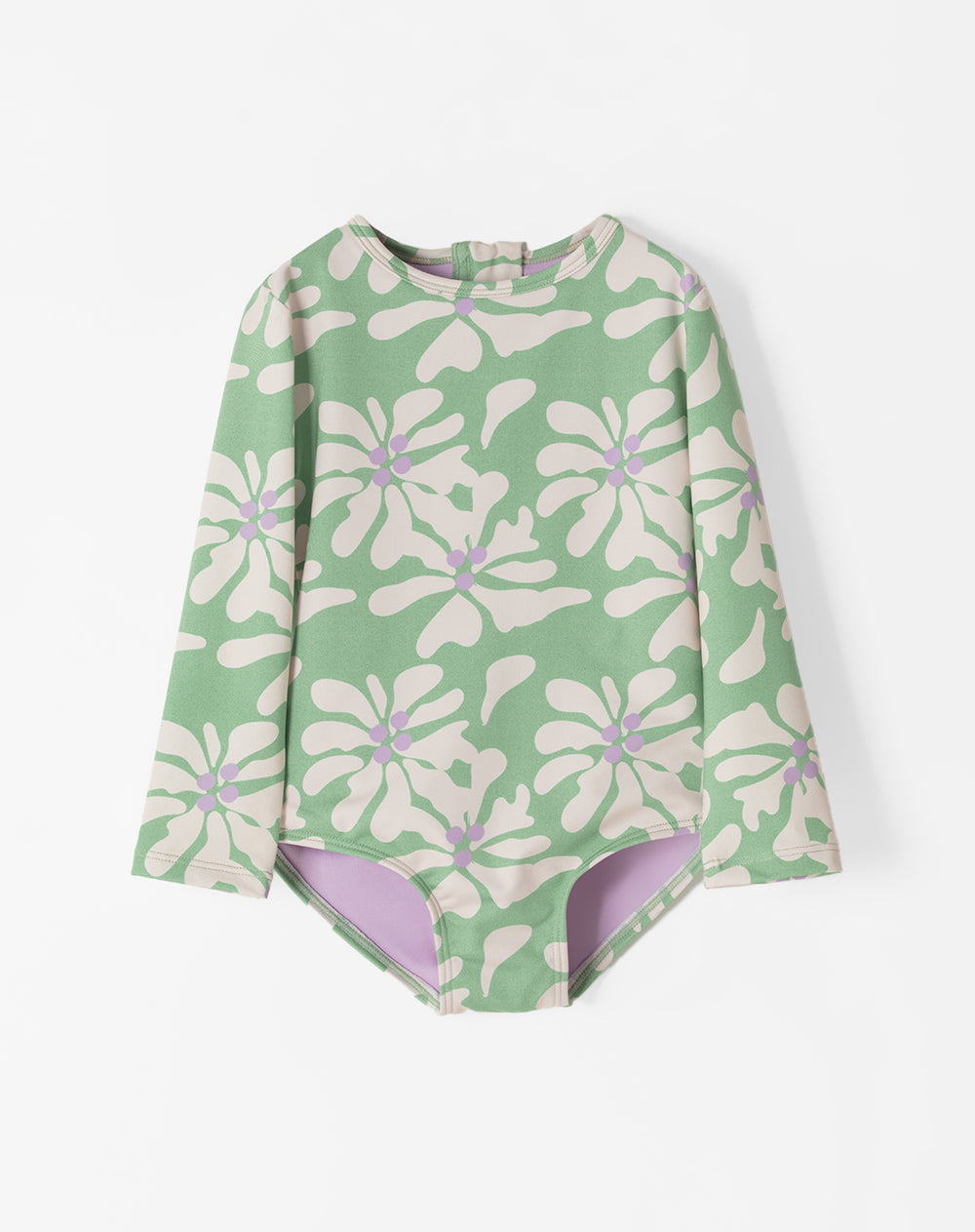 Vestido de baño verde estampado