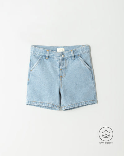 Bermuda regular fit índigo medio