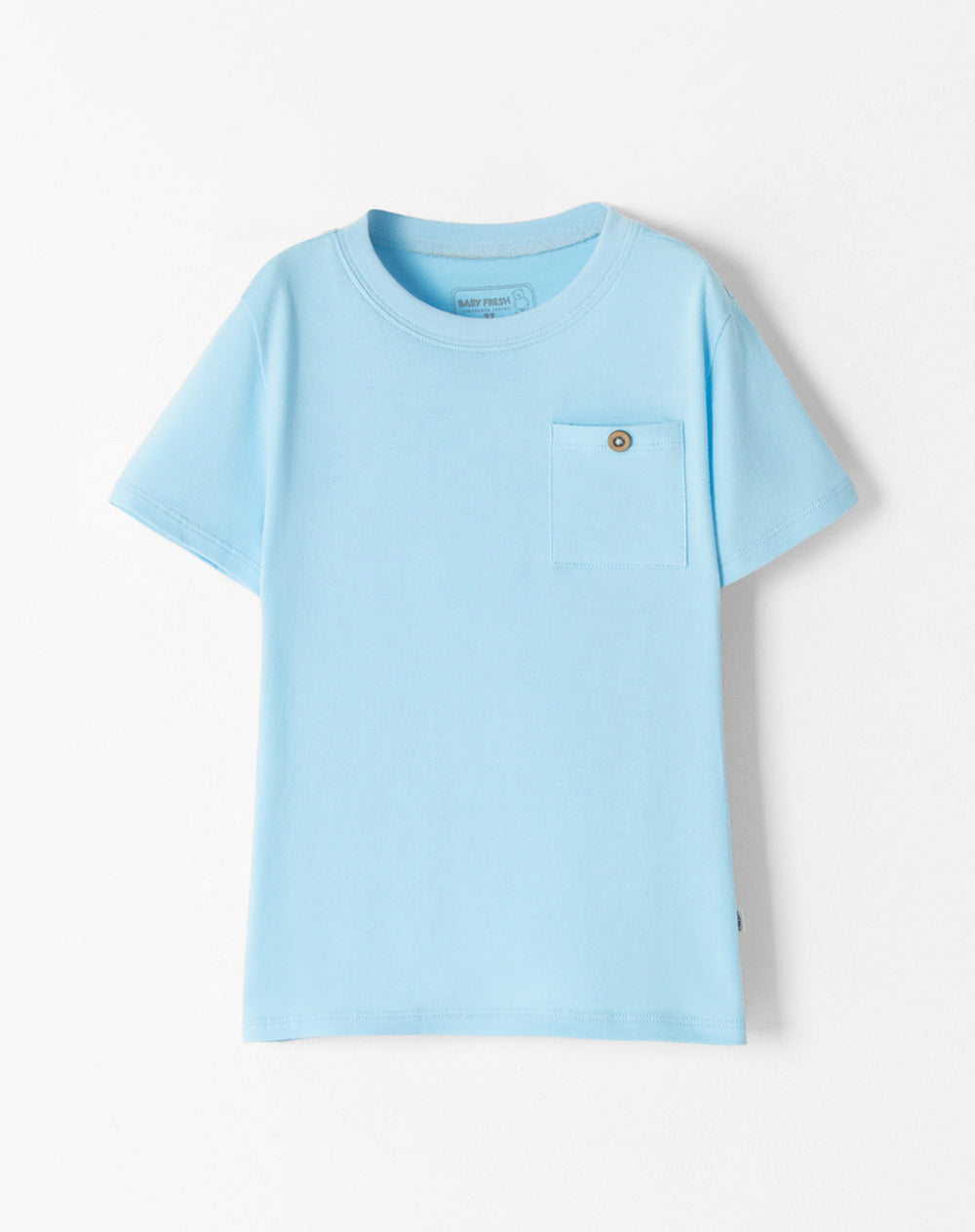 Camiseta regular fit manga corta azul