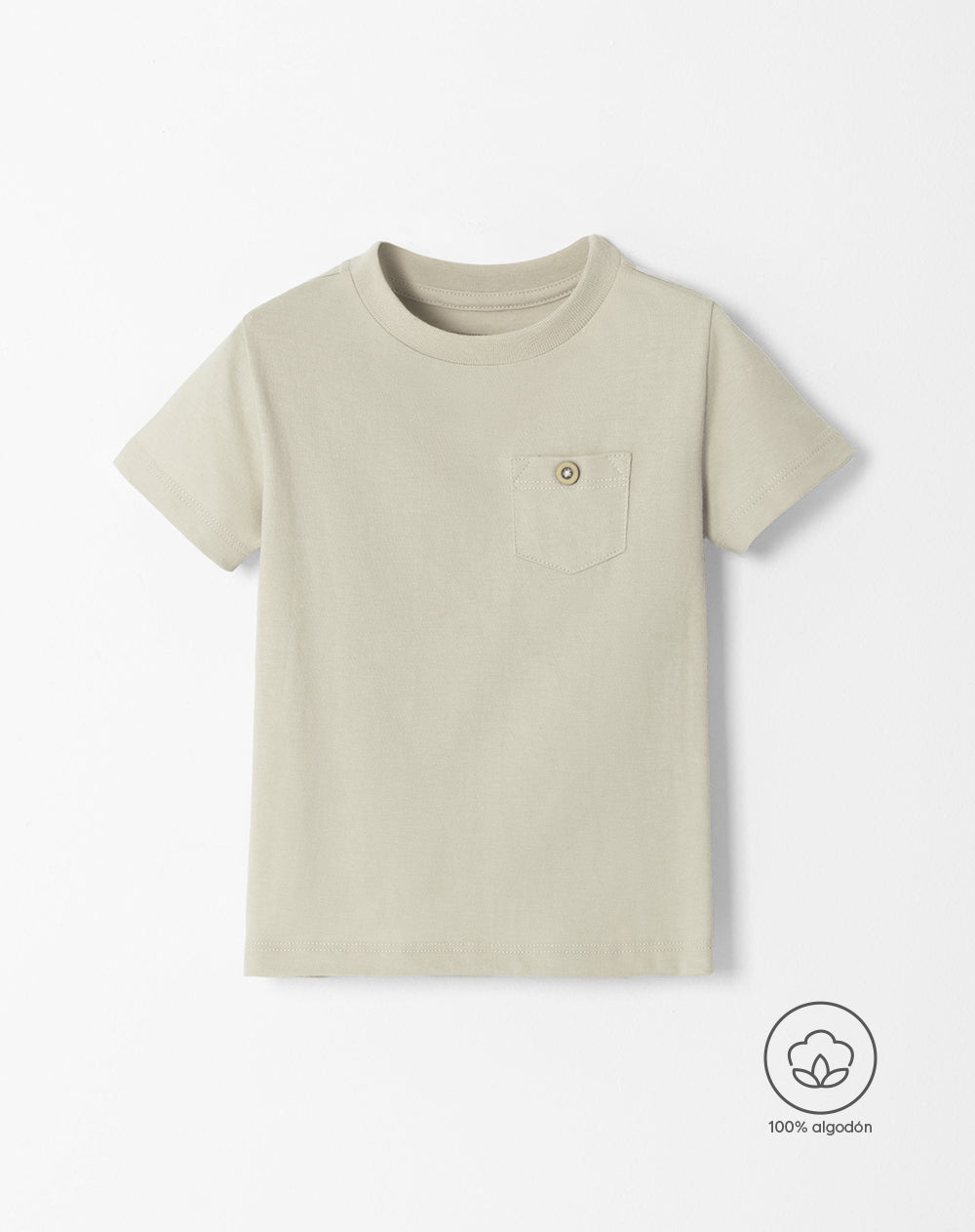 Camiseta regular fit manga corta habana