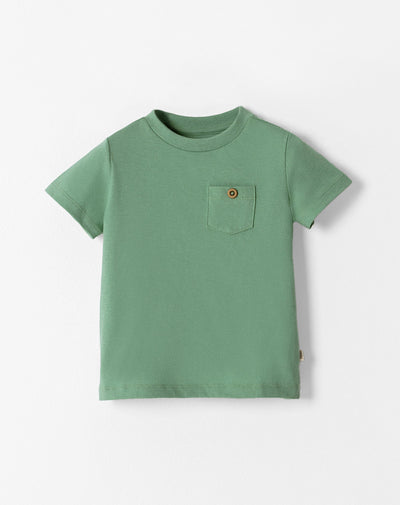 Camiseta regular fit manga corta verde