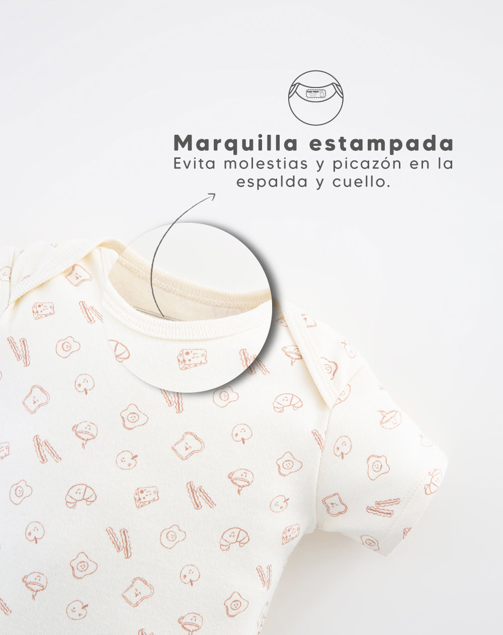 Body manga corta algodón x2unds surtido bebé unisex