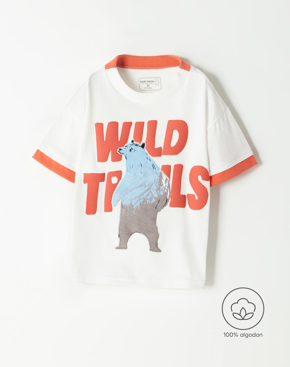 Camiseta oversized fit manga corta blanca