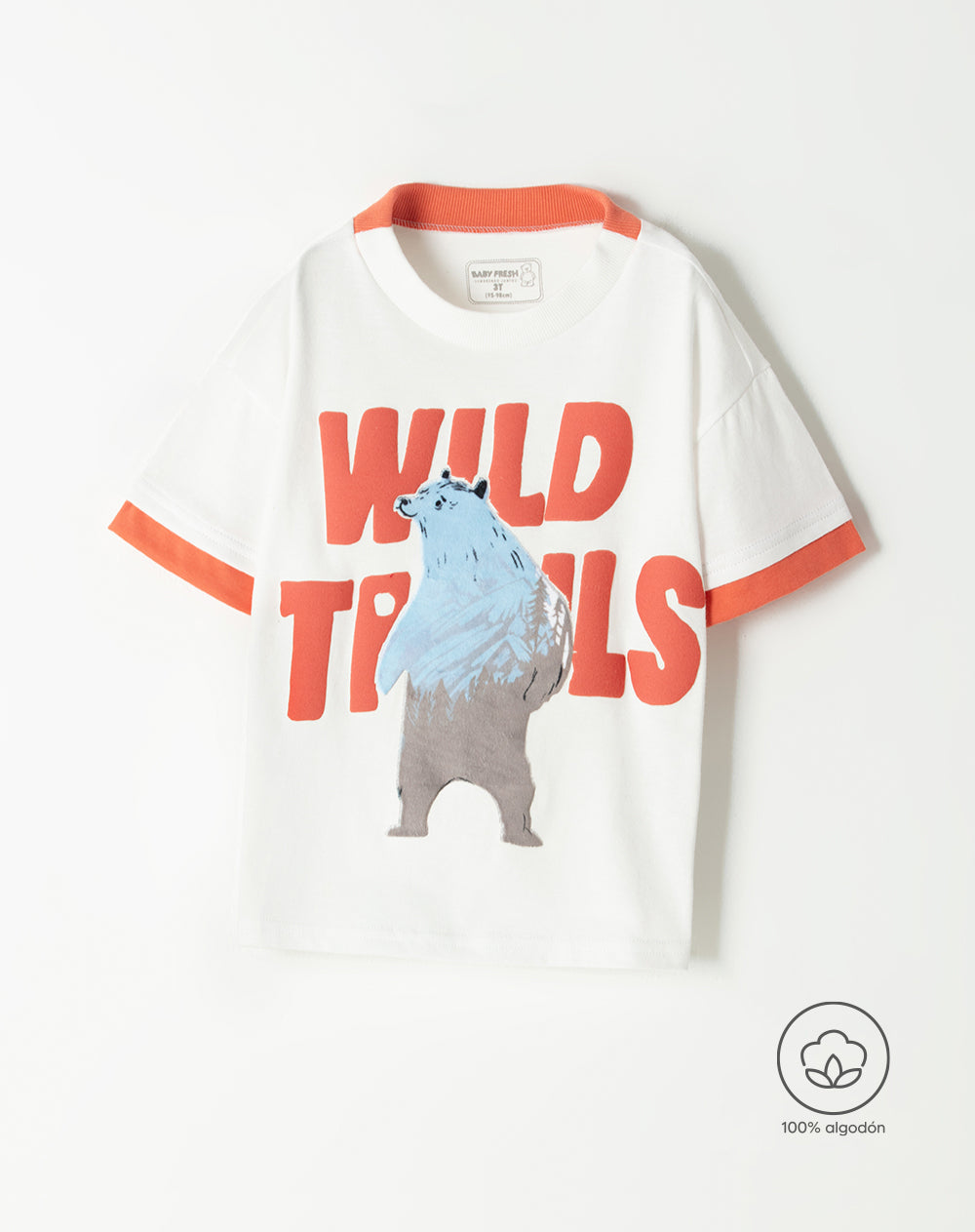 Camiseta oversized fit manga corta blanca