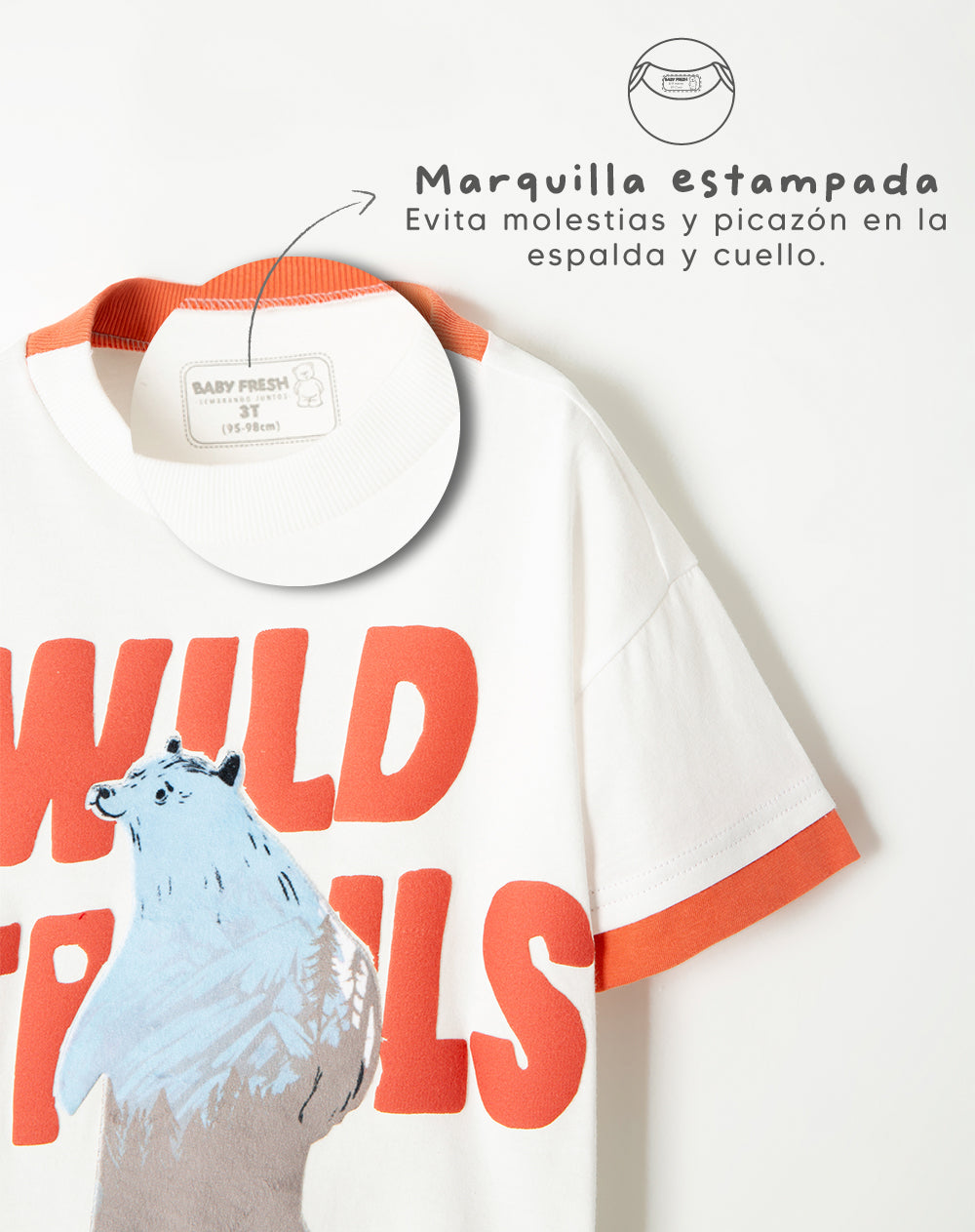 Camiseta oversized fit manga corta blanca