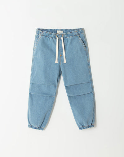 Jean regular fit tiro medio indigo
