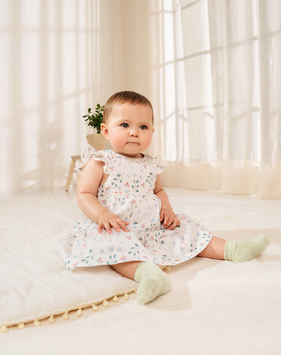 Conjunto vestido + bloomer bebé niña