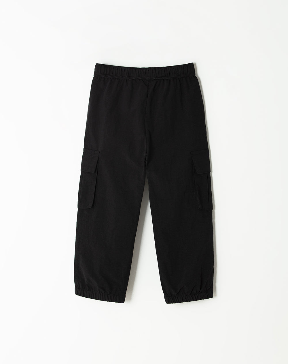 Pantalón regular fit tiro medio negro