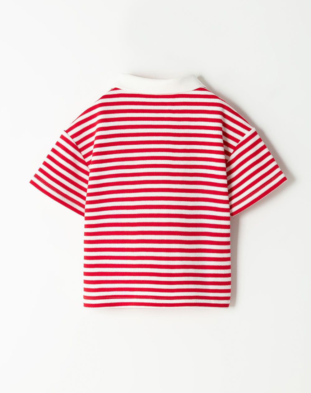 Polo oversized fit rojo rayas