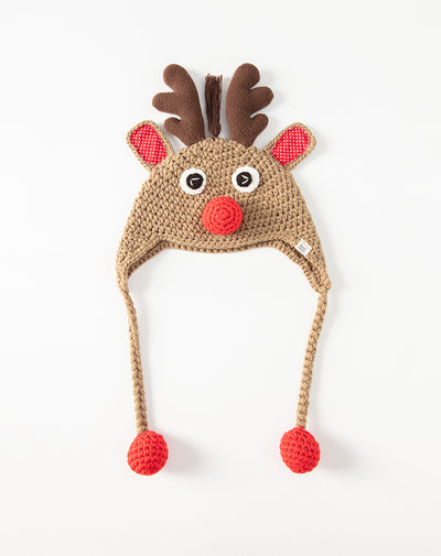 Gorro de reno café