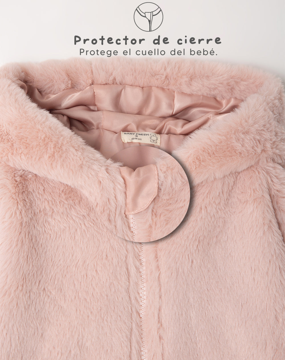 Chaqueta regular fit con capucha rosada