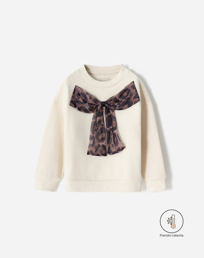 Buzo loose fit crema