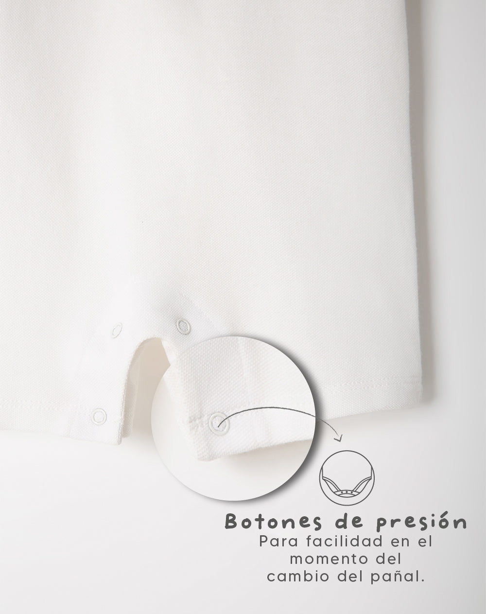 Enterizo regular fit blanco