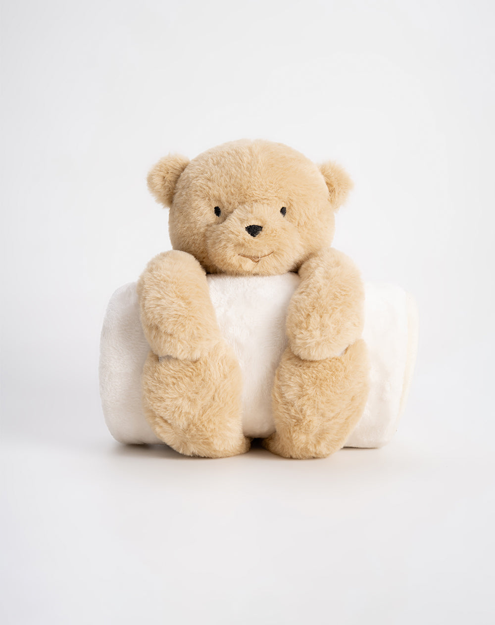 Cobija con peluche de oso bebé unisex