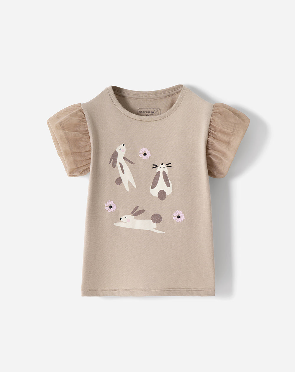 Camiseta regular estampada niña